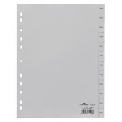 DURABLE 6514 10 INDEXES WITH PRINTED AND COLOURED TABS JAN.-DEZ.